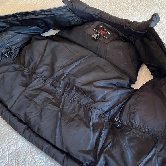 Down Puffer Zipper Vest Womens Large Blue Pockets Warm Active Athleisure Hiking - Picture 7 of 16